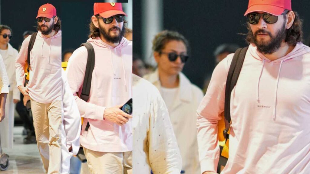 Mahesh Babu Went to Vacation new look from Airport Visuals goes Viral