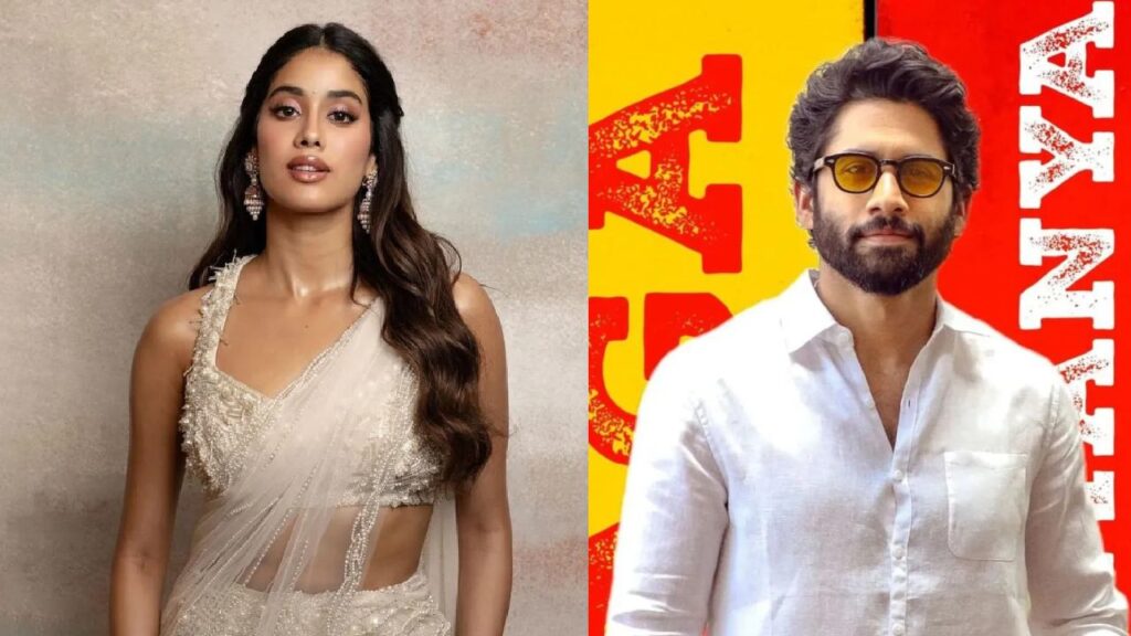 Janhvi Kapoor with Naga Chaitanya Lucky chance with that star director