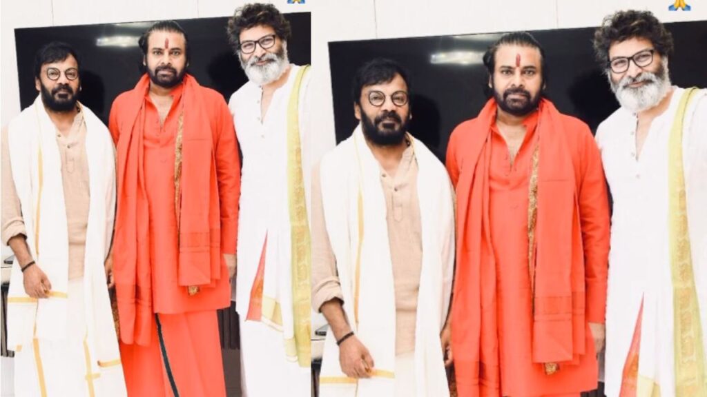 Pawan Kalyan Photo with his close Friends Anand Sai Trivikram Srinivas