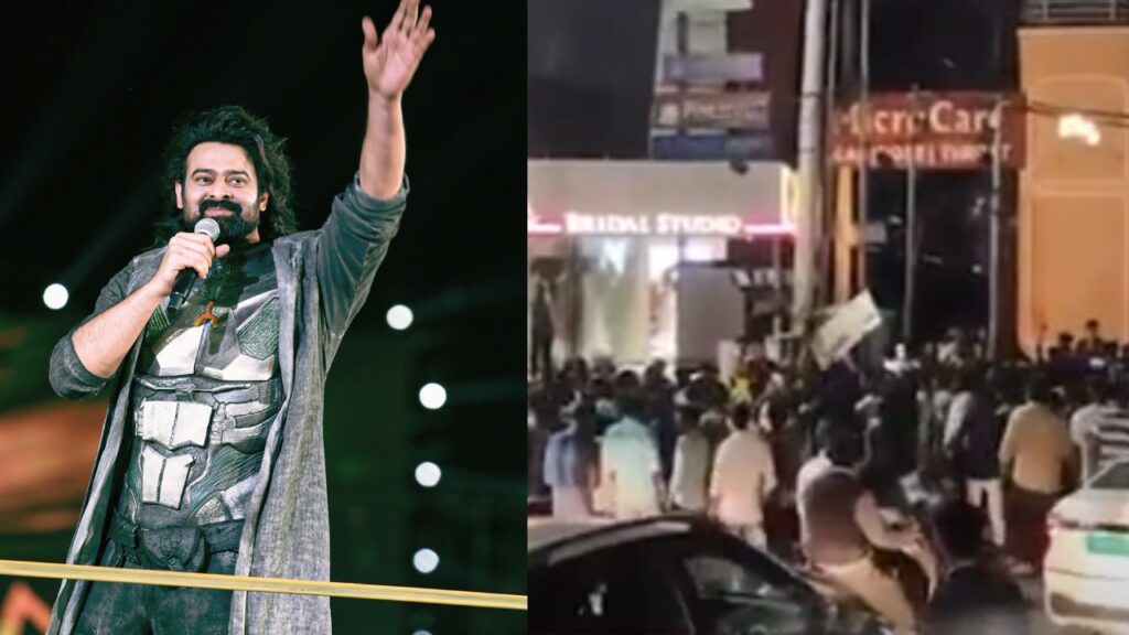 Altercation between Prabhas fans and the police in Midnight at Prabhas Home