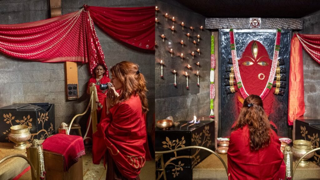 Samantha Special Pooja at Linga Bhairavi Temple in Isha Foundation Photo goes Viral