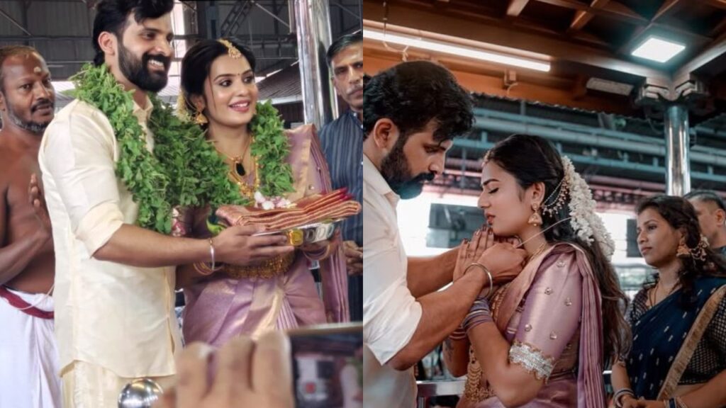 Malayali Actress Shree Gopika Married Varundev in Guruvayur Temple