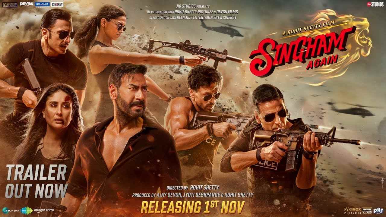 Singham Again : ‘సింగం ఎగైన్’ ట్రైలర్ రిలీజ్.. కాప్ యూనివర్స్.. హీరోలంతా ఒకే సినిమాలో.. రామాయణంతో పోలుస్తూ.. Singham Again : ‘సింగం ఎగైన్’ ట్రైలర్ రిలీజ్.. కాప్ యూనివర్స్.. హీరోలంతా ఒకే సినిమాలో.. రామాయణంతో పోలుస్తూ..