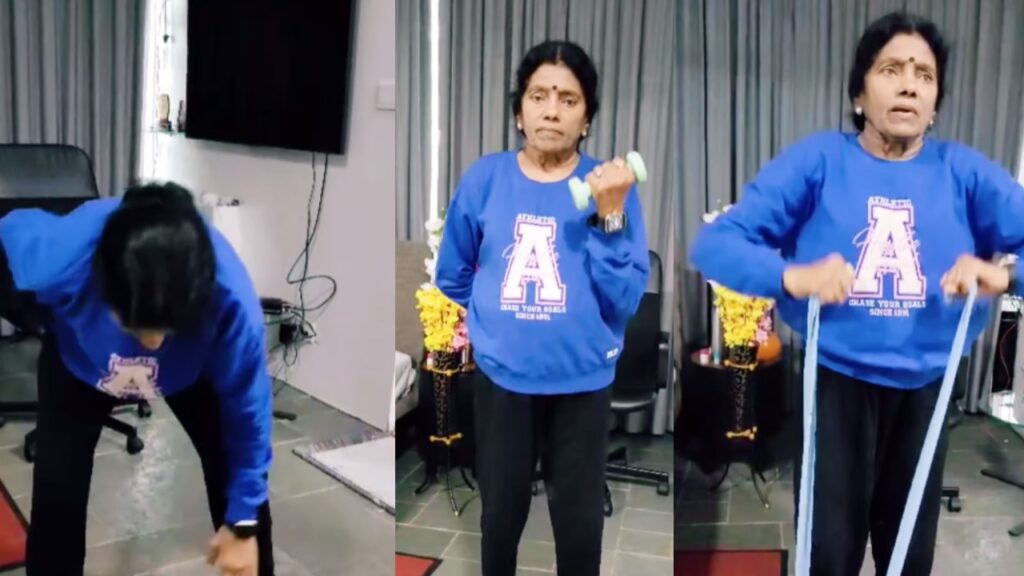 Anchor Suma Kanakala Shares her Mother Exercise Video it goes Viral