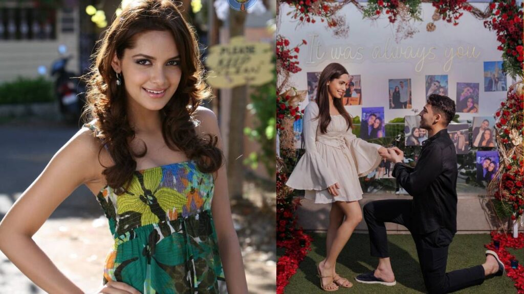 Actress Shazahn padamsee engagement with Ashish Kanakia