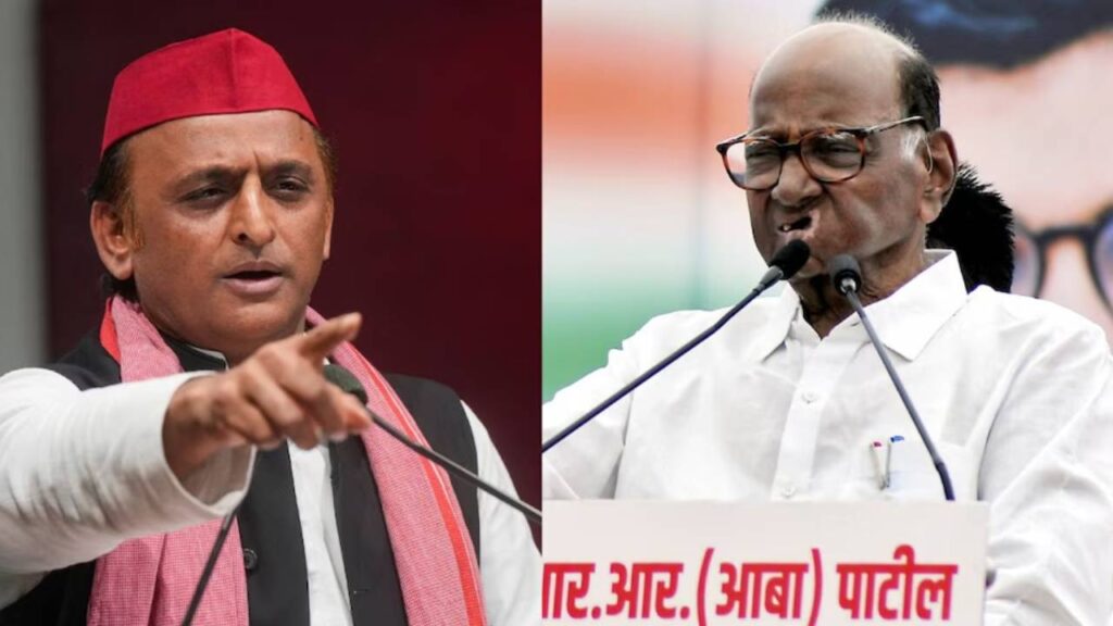 Akhilesh Yadav and Sharad Pawar