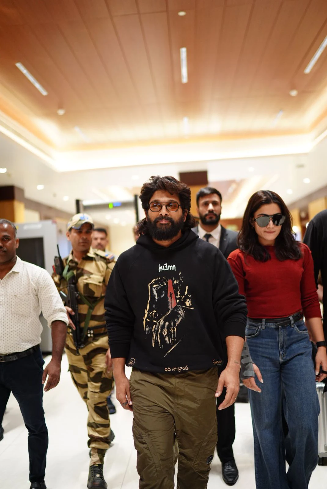 Allu Arjun Rashmika Mandanna Stylish Looks