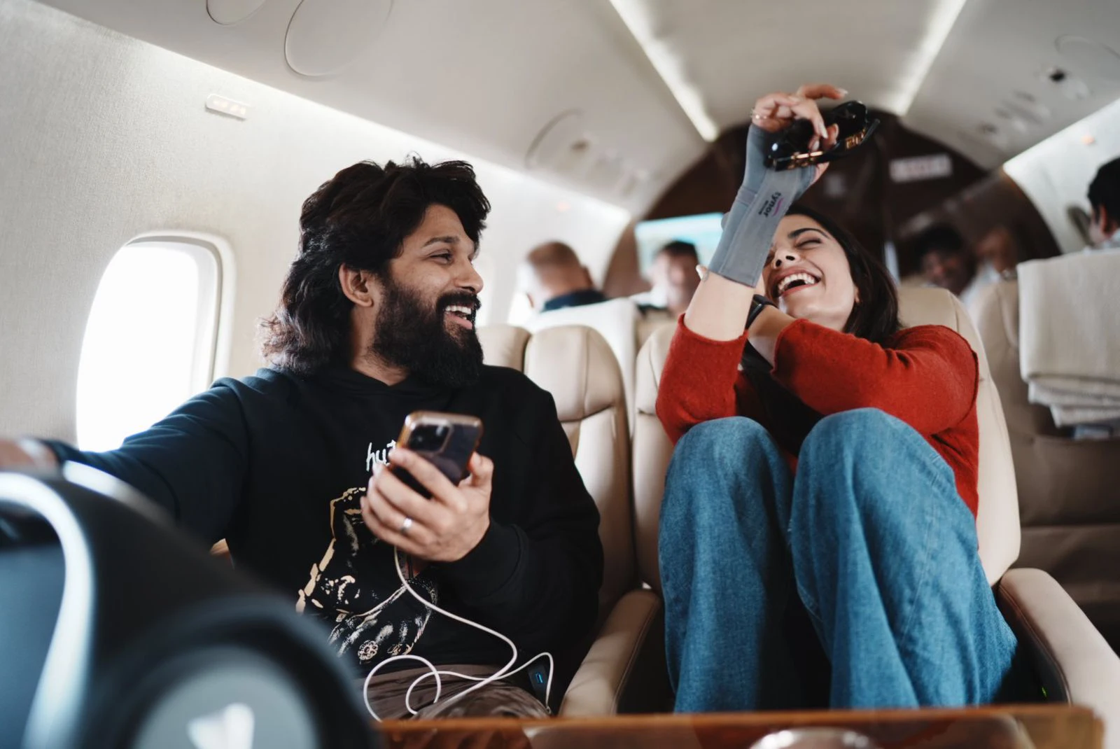 Allu Arjun Rashmika Mandanna Stylish Looks