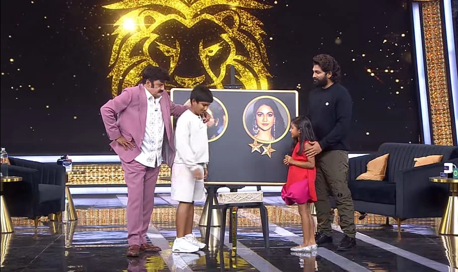 Allu Arjun Attends to Balakrishna Unstoppable with Allu Ayaan and Arha