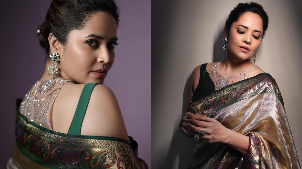Anasuya Bharadwaj : చీరకట్టులో అనసూయ ఎంత ఆనందంగా ఉందో.. ఫొటోలు చూశారా..?