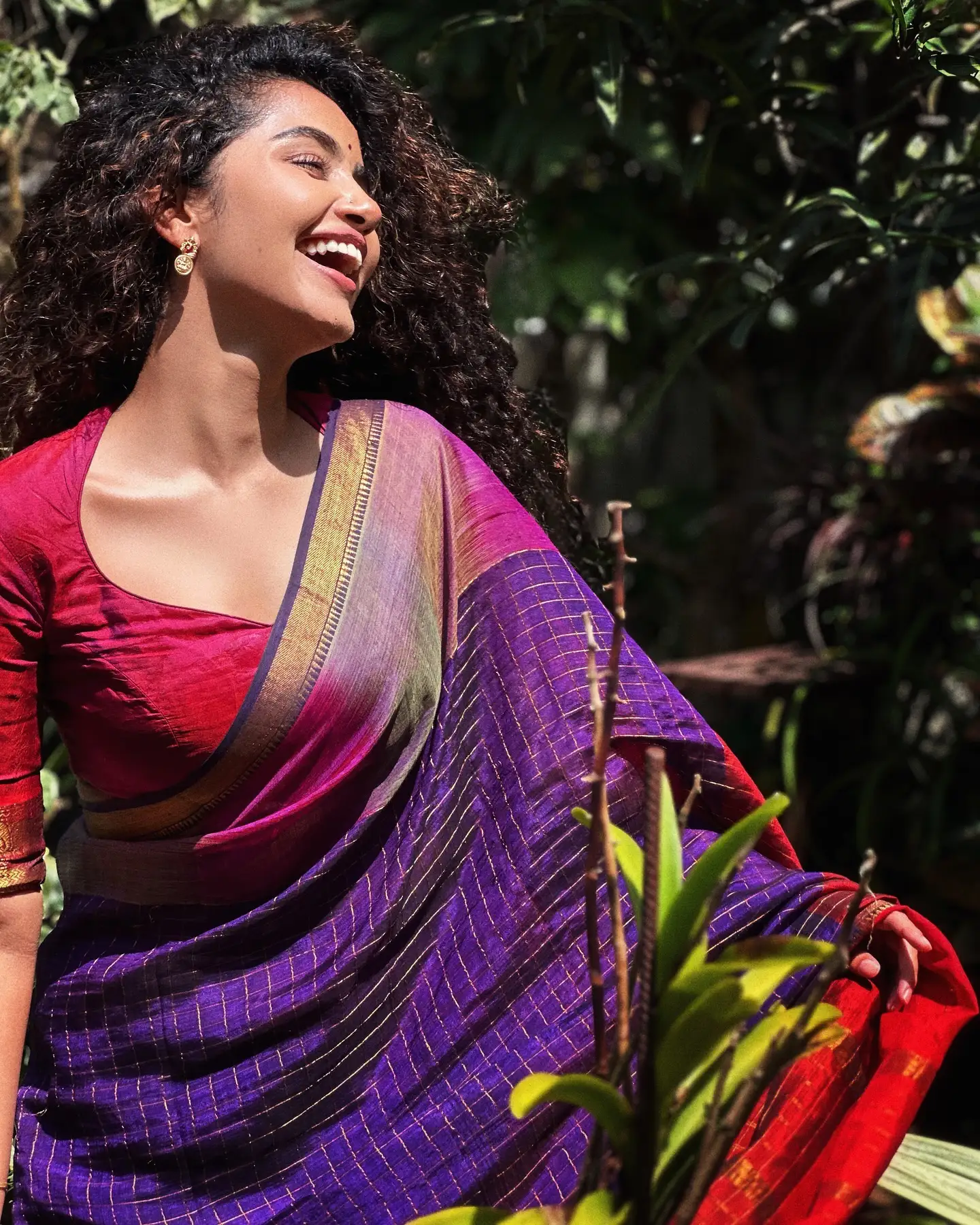 Anupama Parameswaran Cute Photos in Saree
