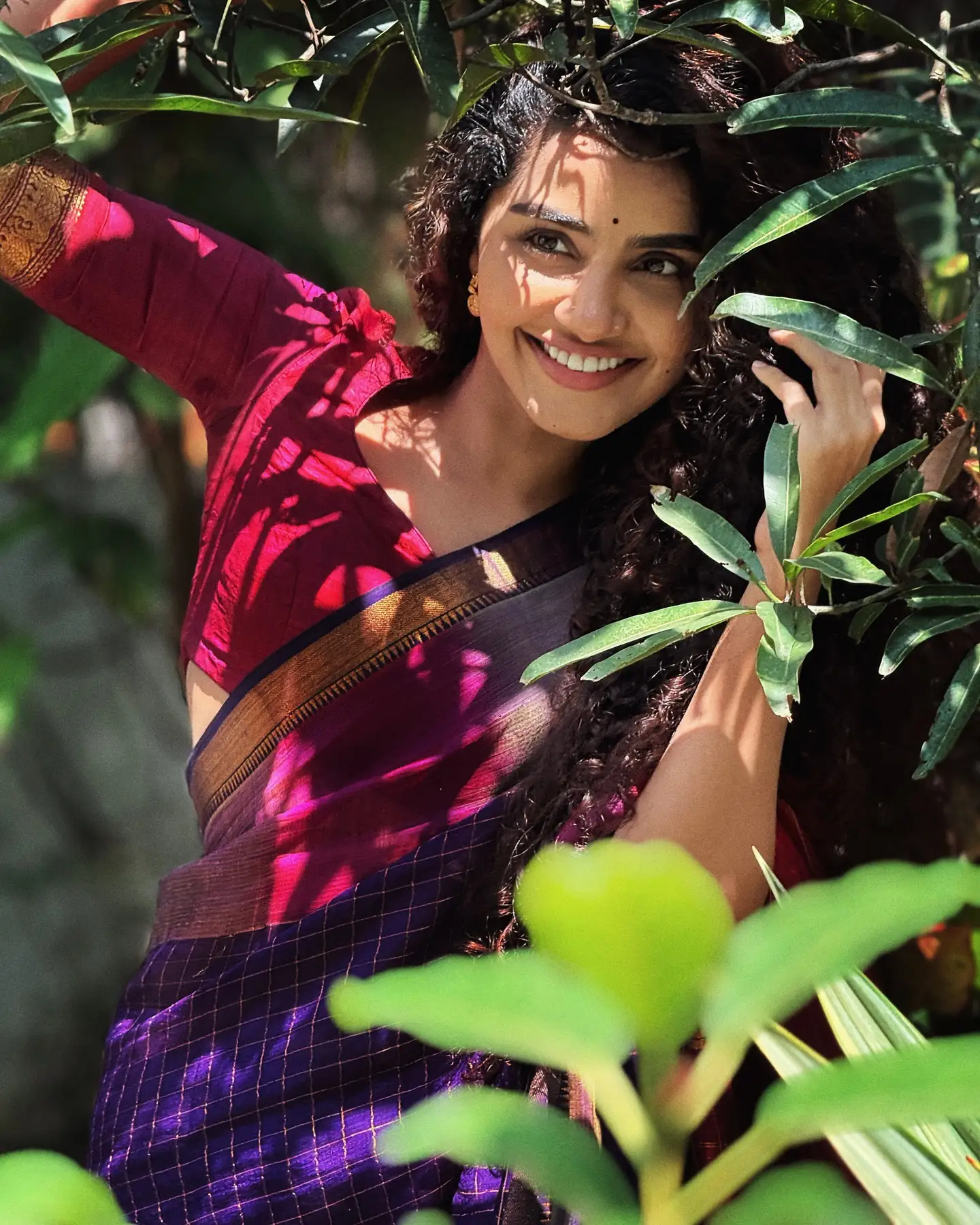 Anupama Parameswaran Cute Photos in Saree