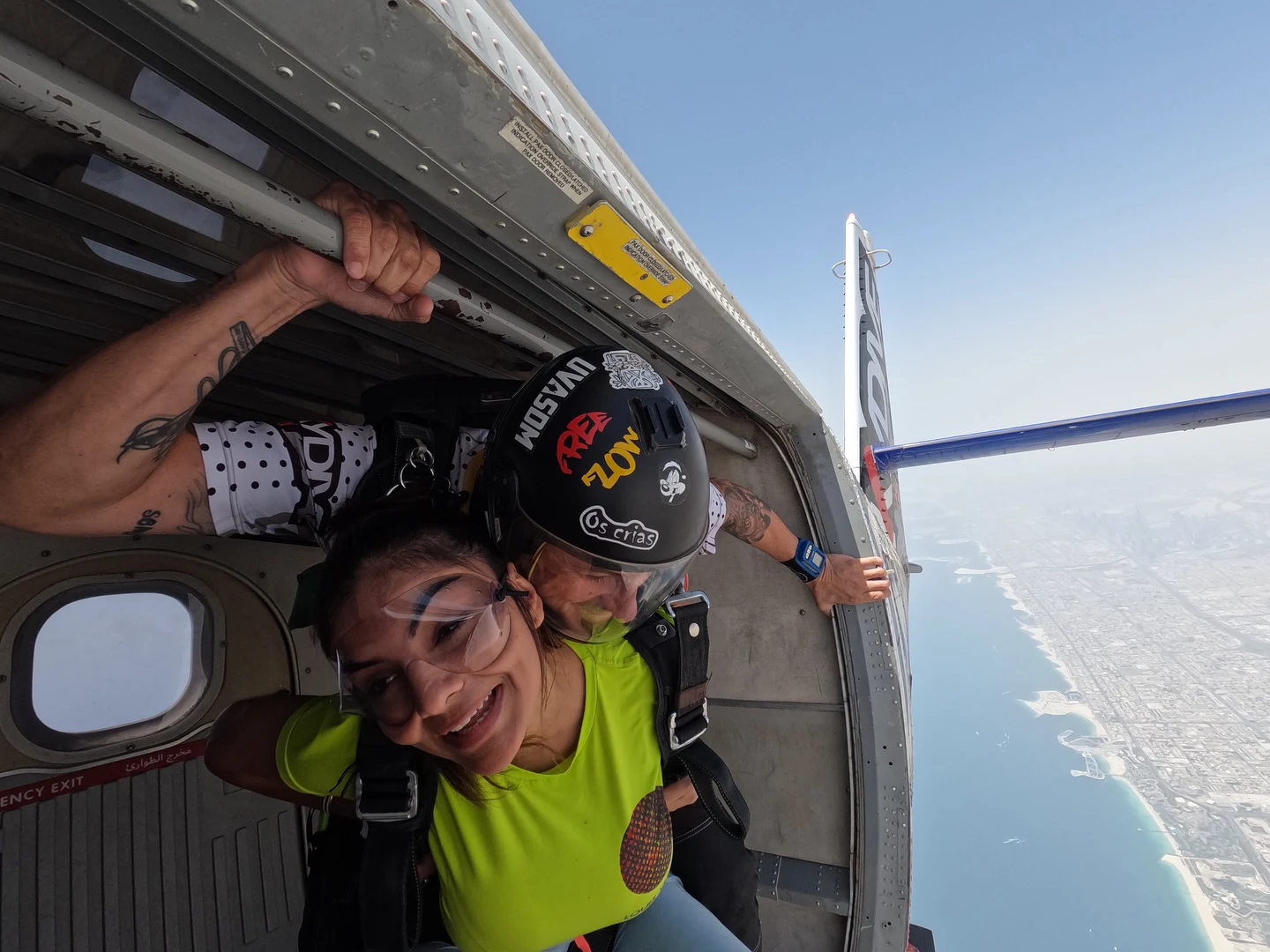 Anveshi Jain Sky Diving in Dubai