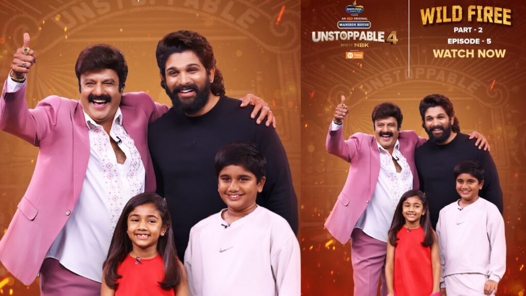 Balakrishna Allu Arjun Unstoppable Episode Part 2 streaming in Aha