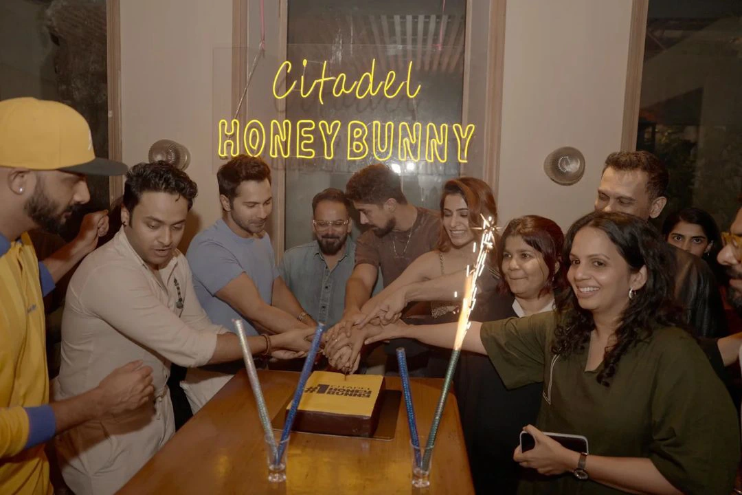 Samantha Celebrating Citadel Series Success with Team