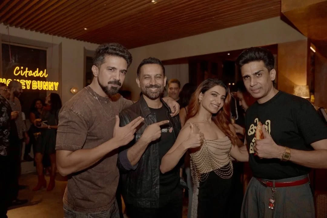 Samantha Celebrating Citadel Series Success with Team