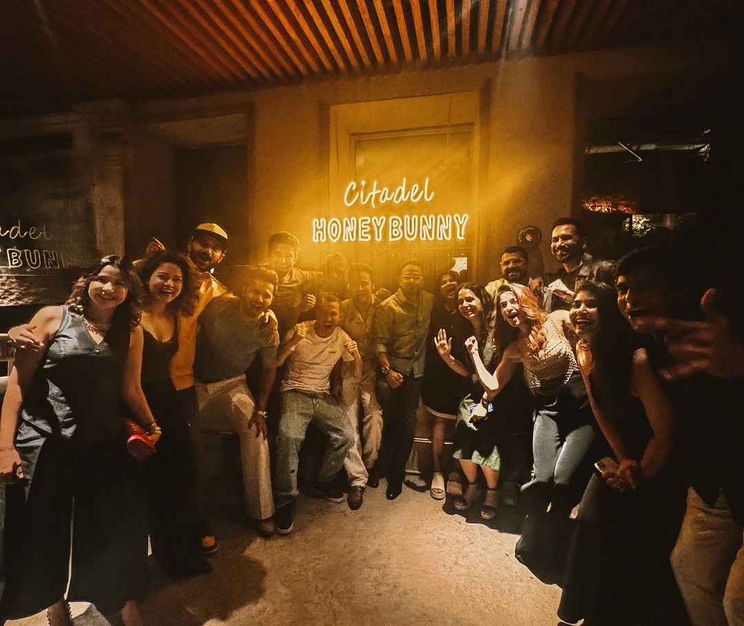 Samantha Celebrating Citadel Series Success with Team