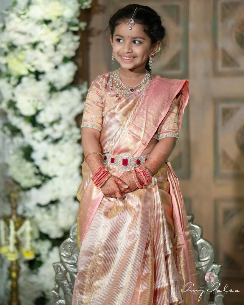 Dil Raju Grand Daughter Ishika Saree Function Photos goes Viral 
