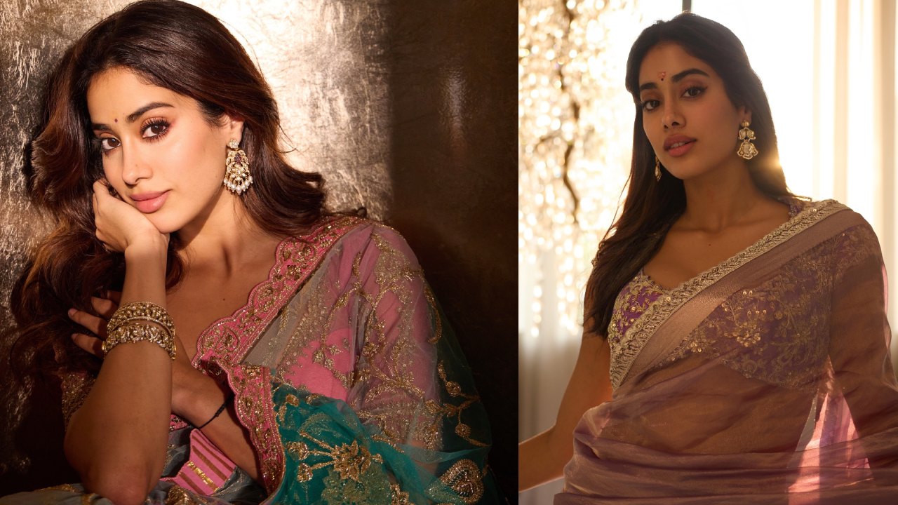 Janhvi Kapoor : దీపావళి స్పెషల్.. చీరలో అలరిస్తున్న జాన్వీ కపూర్..