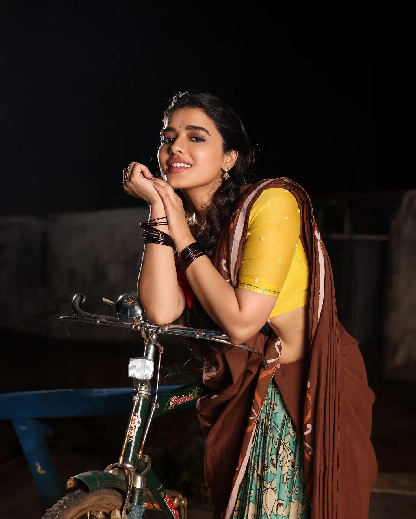 Ketika Sharma Cute Looks in Half Saree