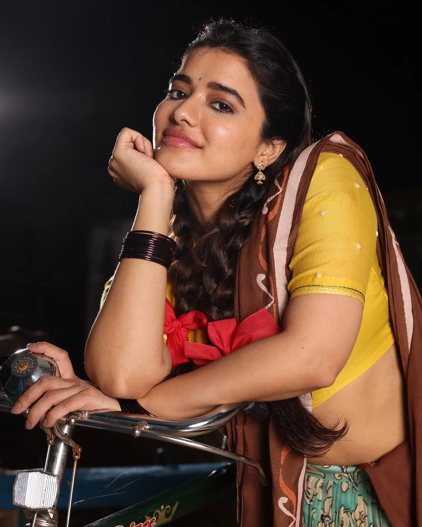 Ketika Sharma Cute Looks in Half Saree