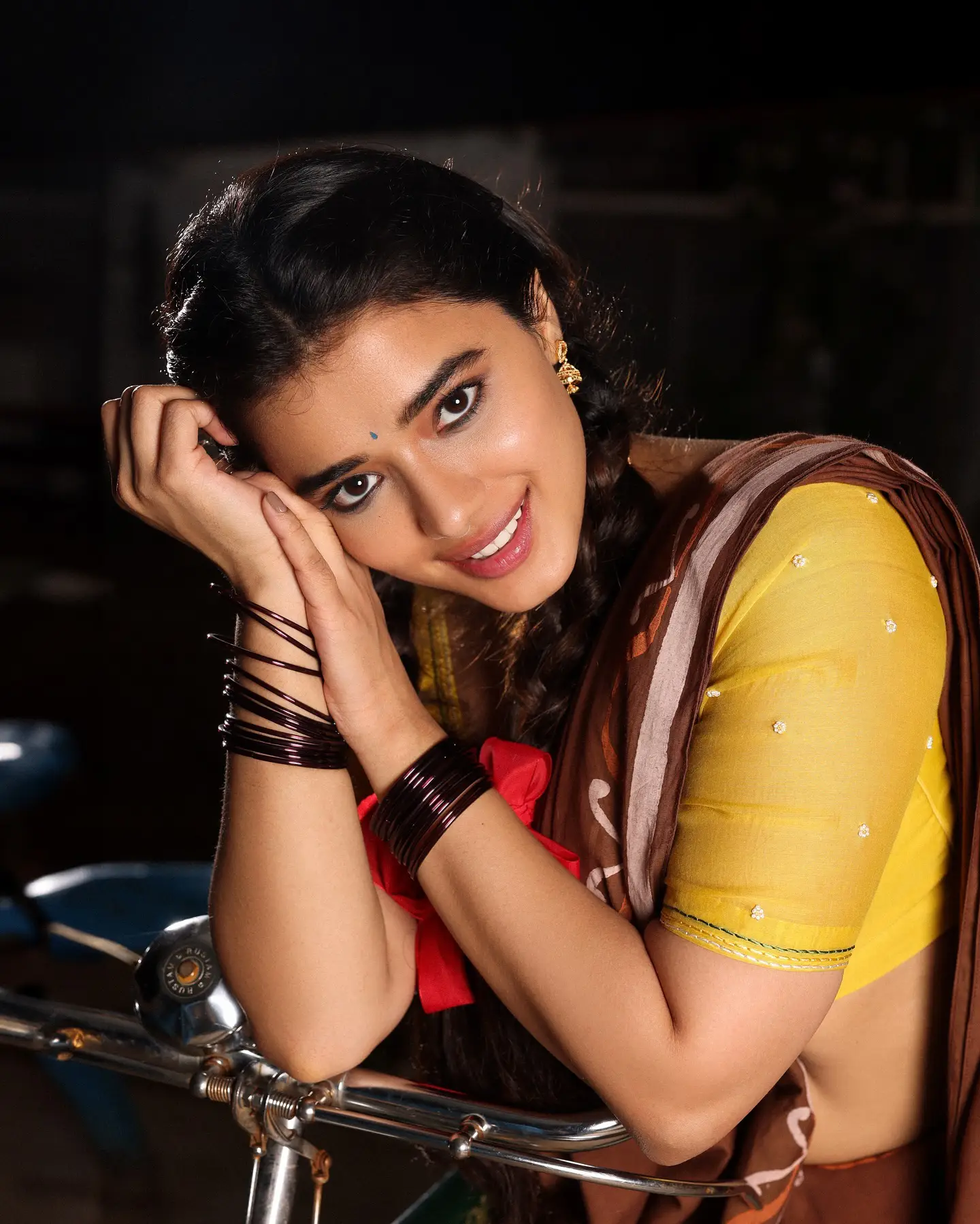 Ketika Sharma Cute Looks in Half Saree