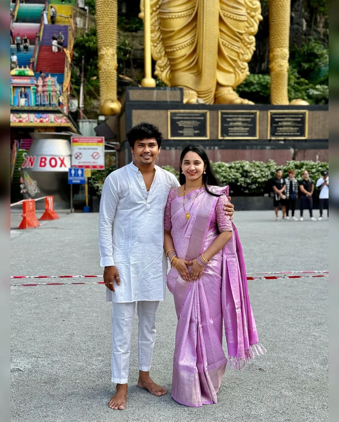 Jabardasth Kevvu Kartheek Enjoying Vacation with Wife in Malaysia