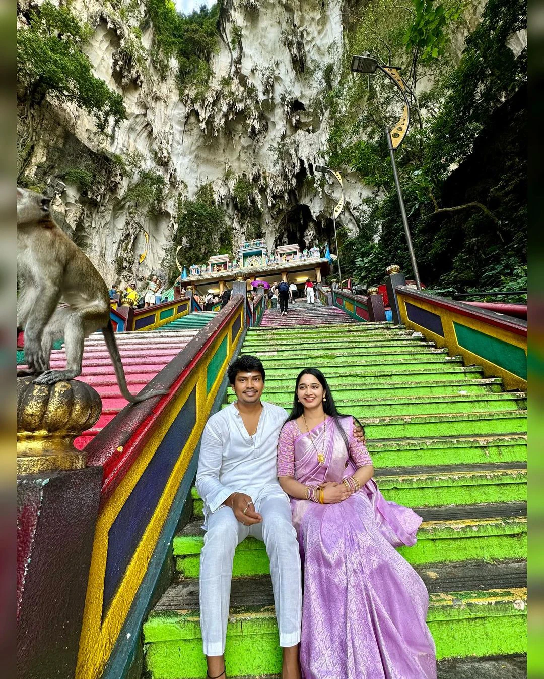 Jabardasth Kevvu Kartheek Enjoying Vacation with Wife in Malaysia