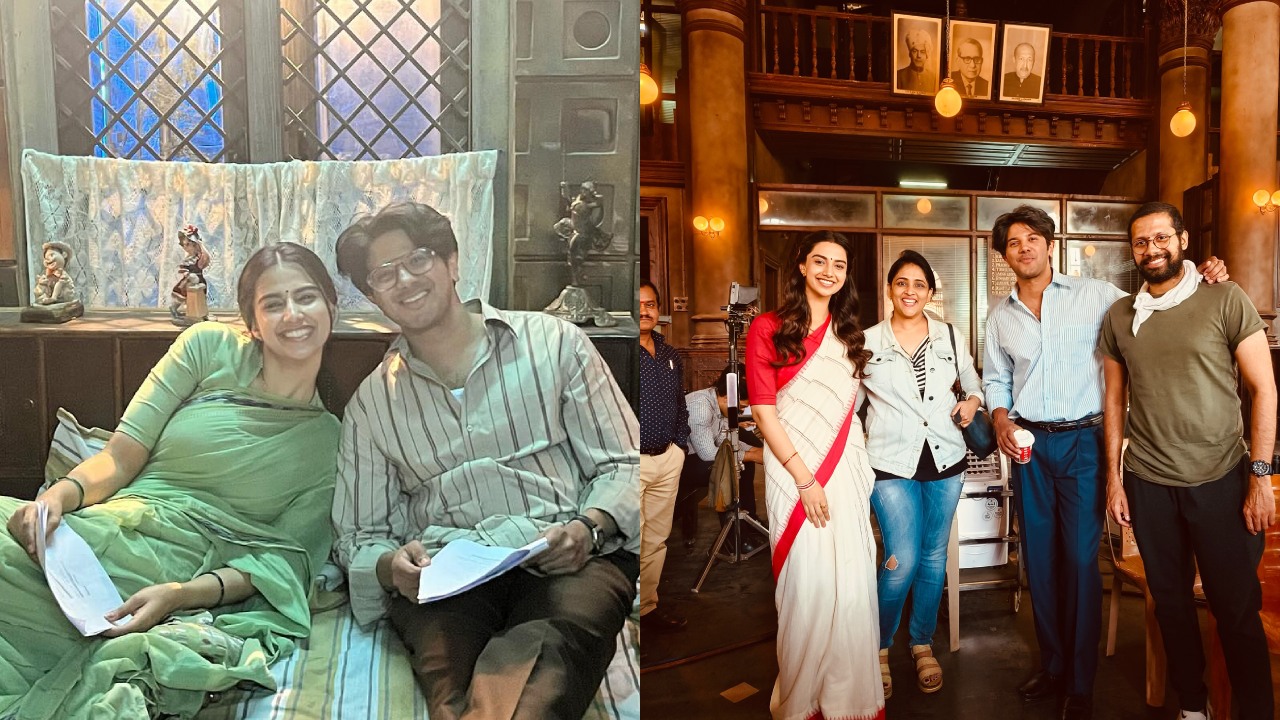 Lucky Baskhar : దుల్కర్, మీనాక్షి లక్కీ భాస్కర్ మూవీ వర్కింగ్ స్టిల్స్..