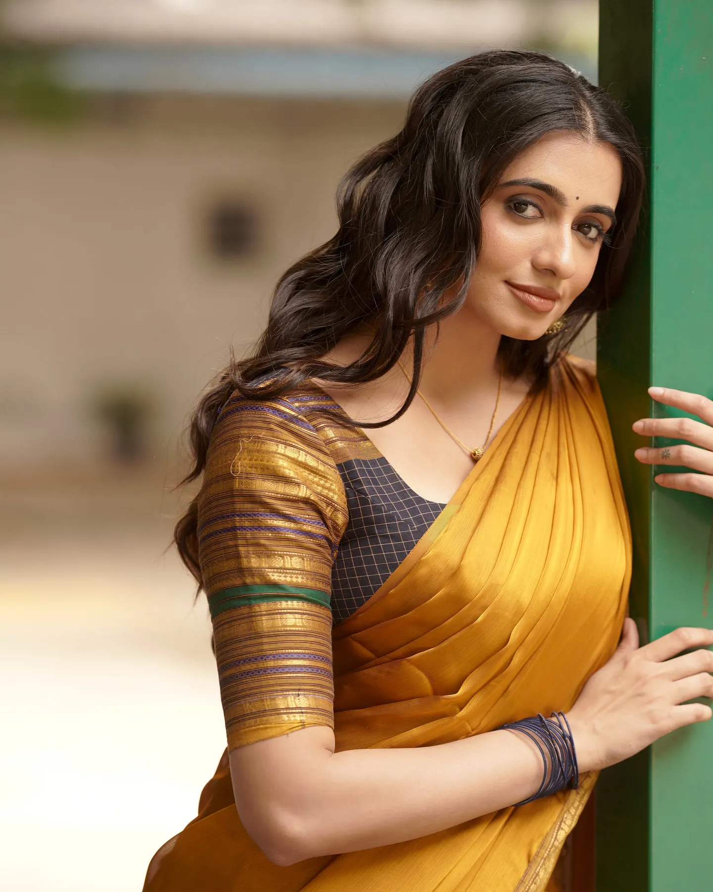 Maanasa Choudhary Cute Photos in Half Saree for Diwali