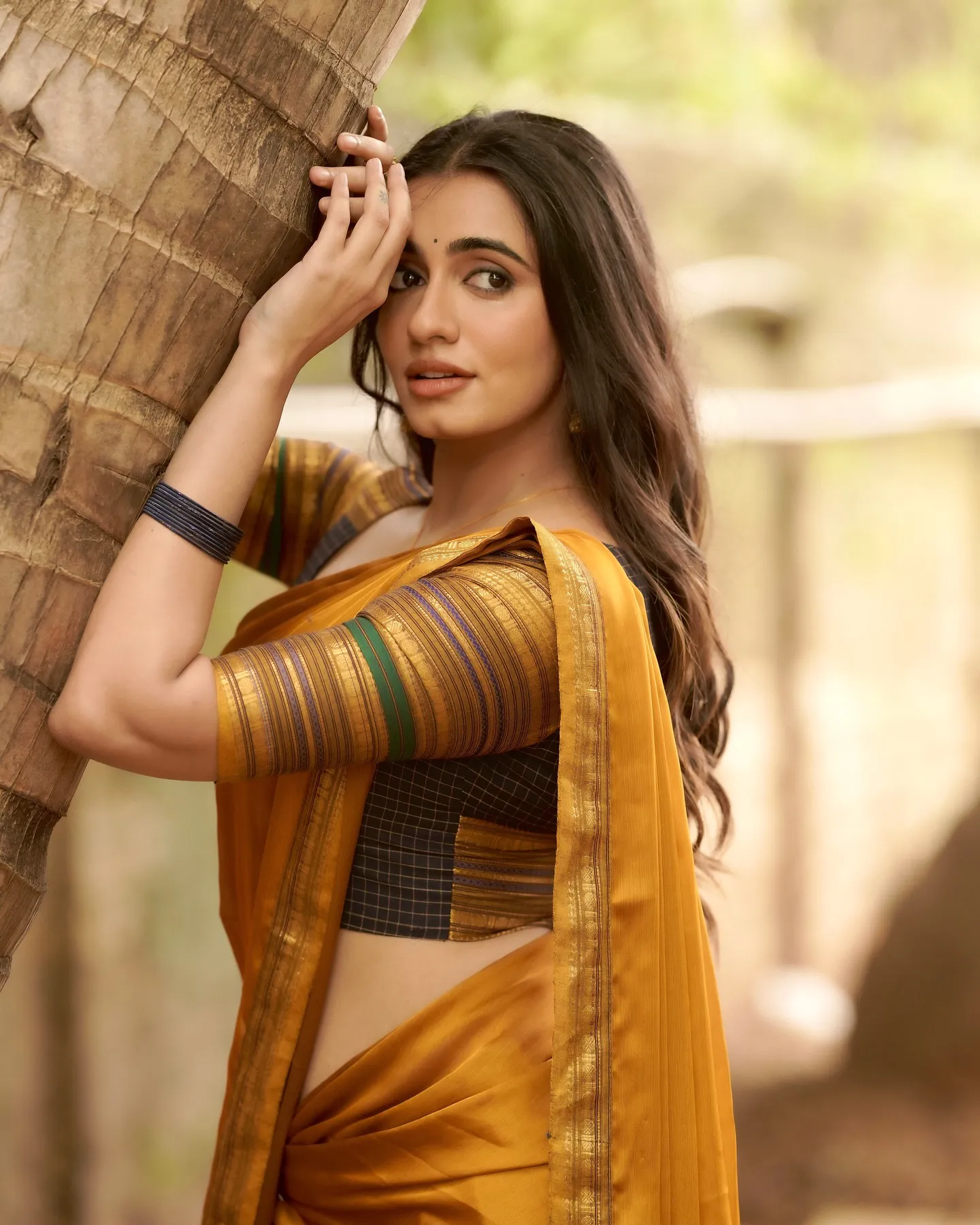 Maanasa Choudhary Cute Photos in Half Saree for Diwali