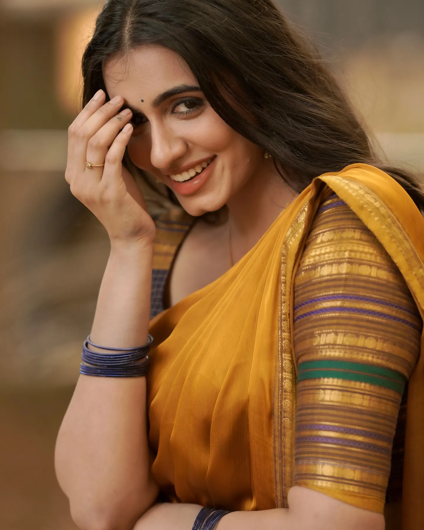 Maanasa Choudhary Cute Photos in Half Saree for Diwali