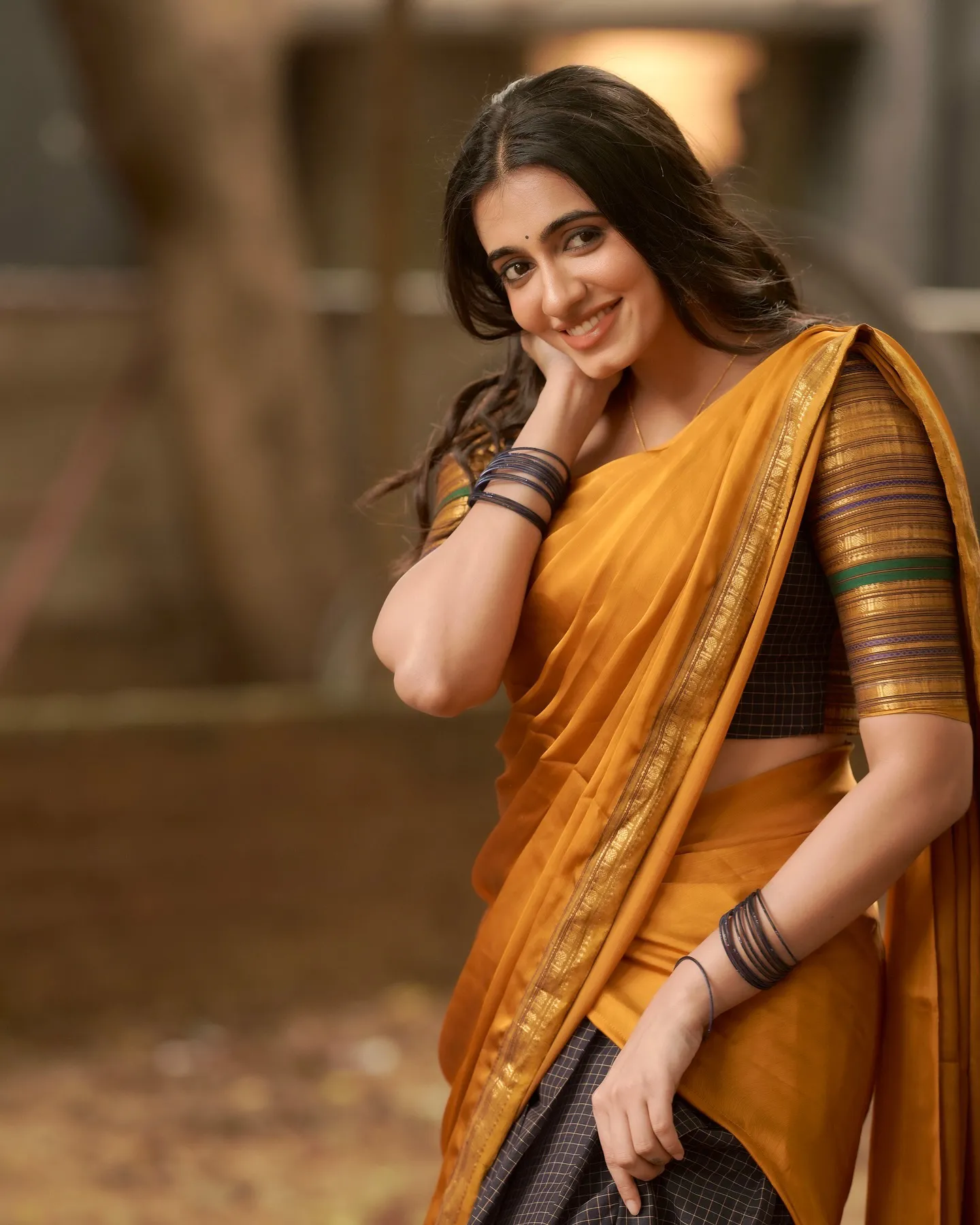 Maanasa Choudhary Cute Photos in Half Saree for Diwali