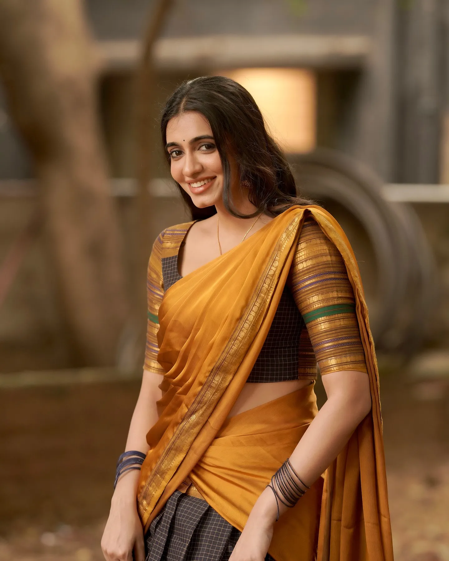 Maanasa Choudhary Cute Photos in Half Saree for Diwali
