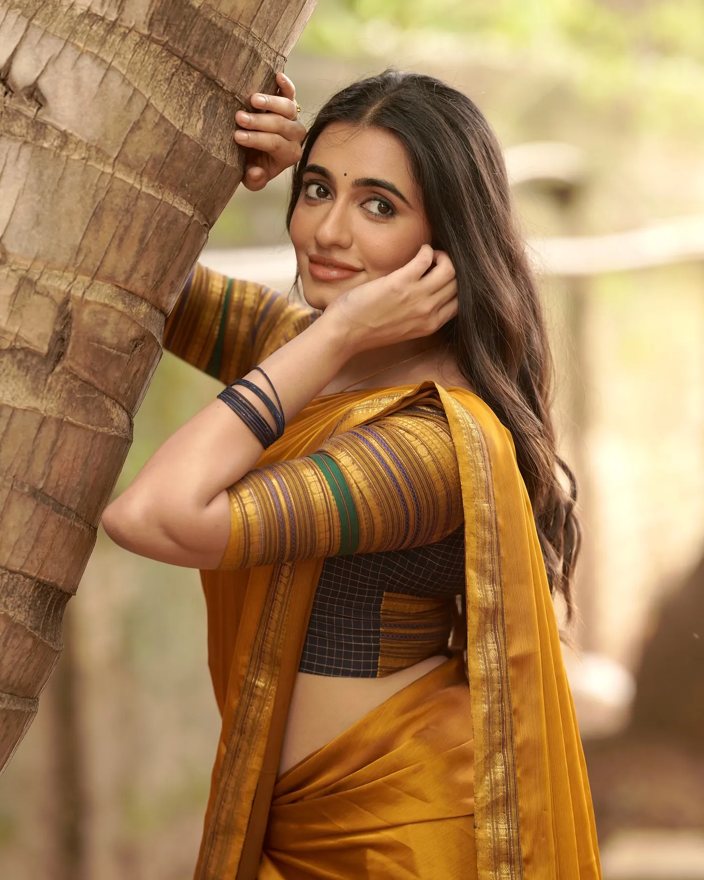 Maanasa Choudhary Cute Photos in Half Saree for Diwali