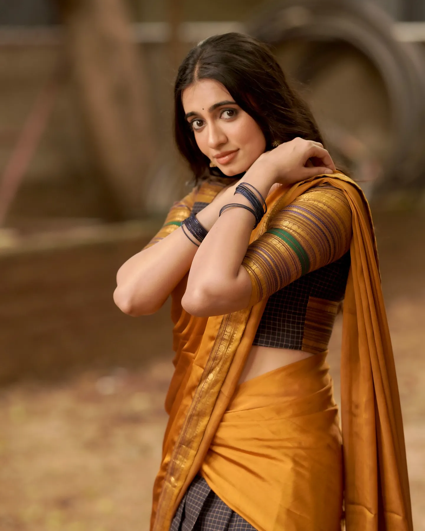 Maanasa Choudhary Cute Photos in Half Saree for Diwali