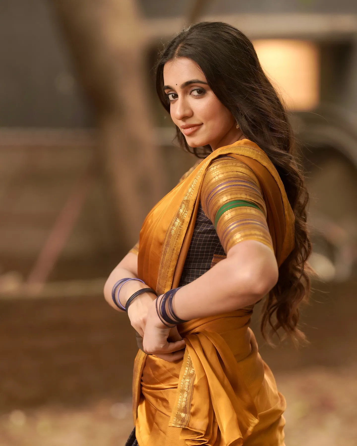 Maanasa Choudhary Cute Photos in Half Saree for Diwali