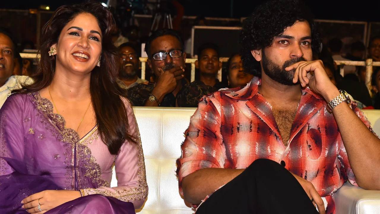 Varun Tej Matka Pre Release Event Varun Lavanya Cute Photos
