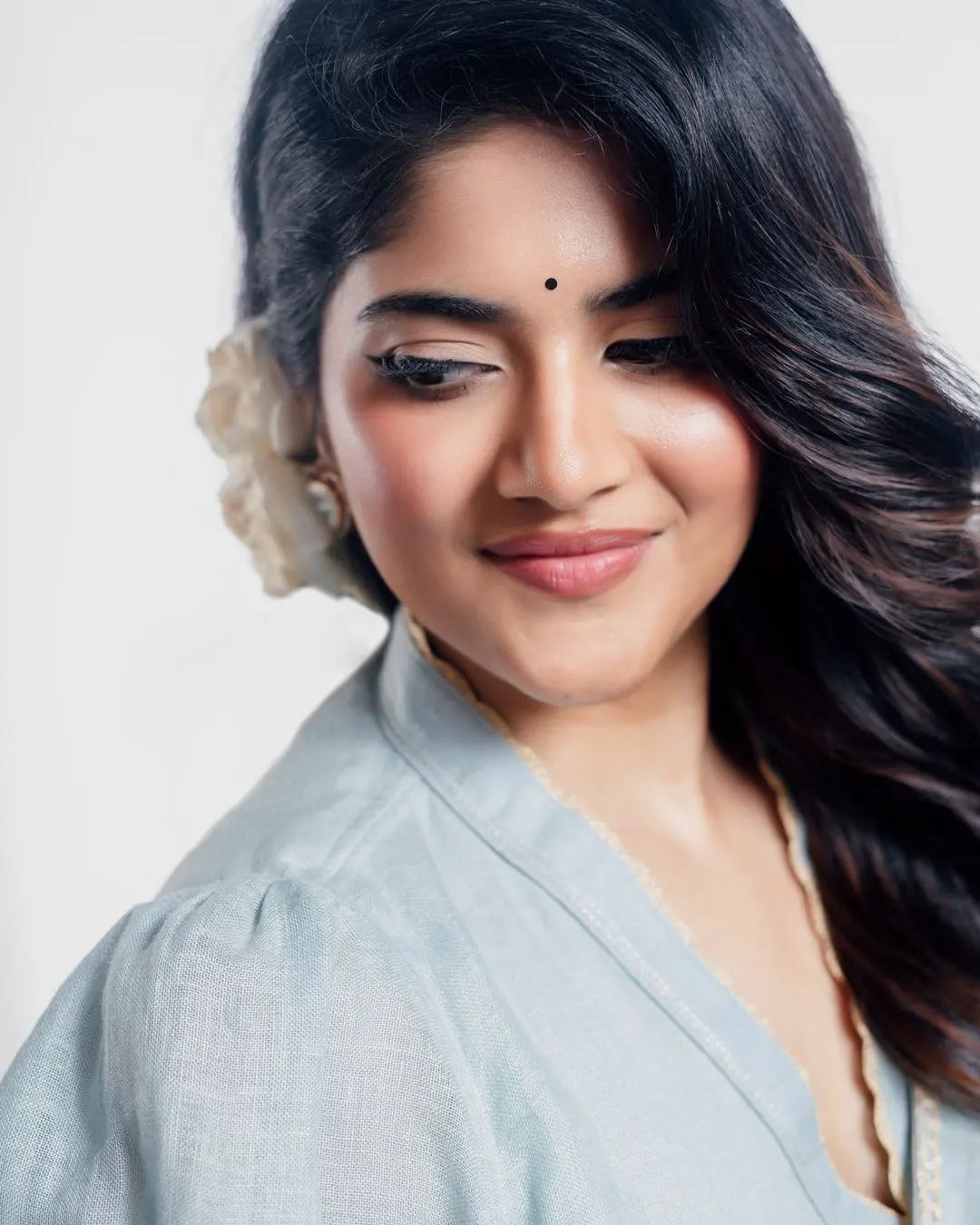 Megha Akash Vintage Looks in Saree