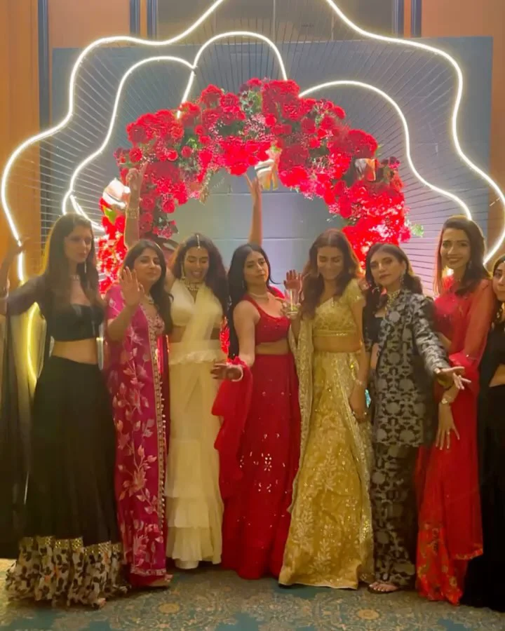Miheeka Daggubati Enjoying in Friends Marriage