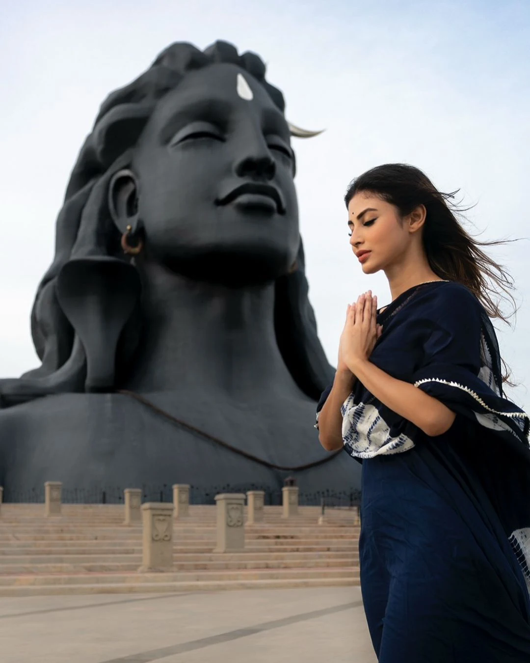 Mouni Roy Visited Adi Yogi