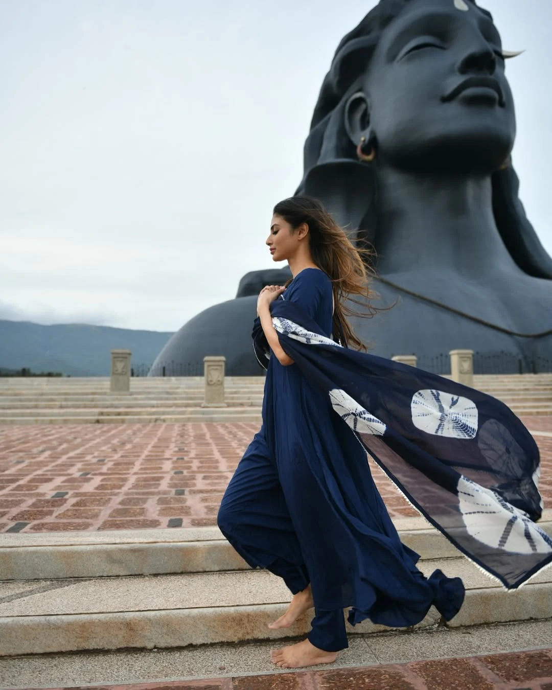 Mouni Roy Visited Adi Yogi