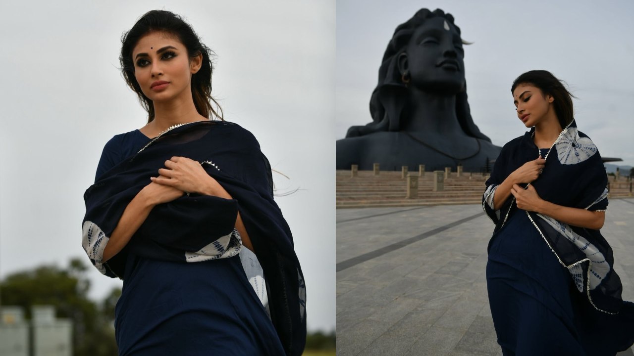 Mouni Roy : హాట్ ఫోటోలు షేర్ చేసే మౌని రాయ్.. కార్తీక సోమవారం నాడు ఇలా ఆదియోగి వద్ద..