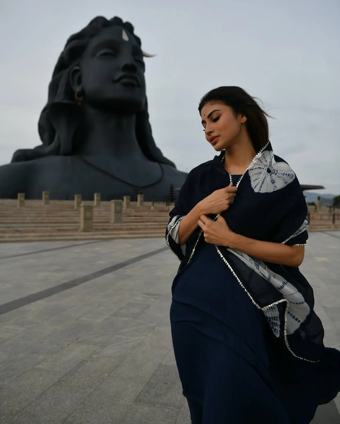 Mouni Roy Visited Adi Yogi