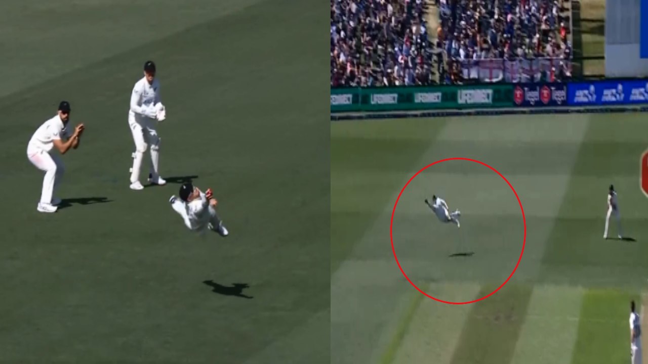 NZ vs ENG : నువ్వు మనిషివా.. పక్షివా.. నమ్మశక్యంగాని రీతిలో క్యాచ్ అందుకున్న ఫీల్డర్.. చూస్తే ఔరా అనాల్సిందే.. NZ vs ENG : నువ్వు మనిషివా.. పక్షివా.. నమ్మశక్యంగాని రీతిలో క్యాచ్ అందుకున్న ఫీల్డర్.. చూస్తే ఔరా అనాల్సిందే..
