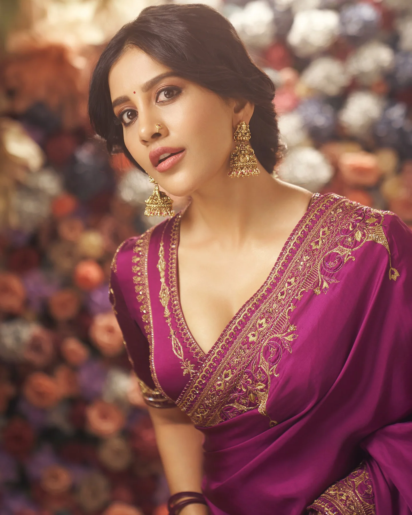 Nabha Natesh Stunning Looks in Saree