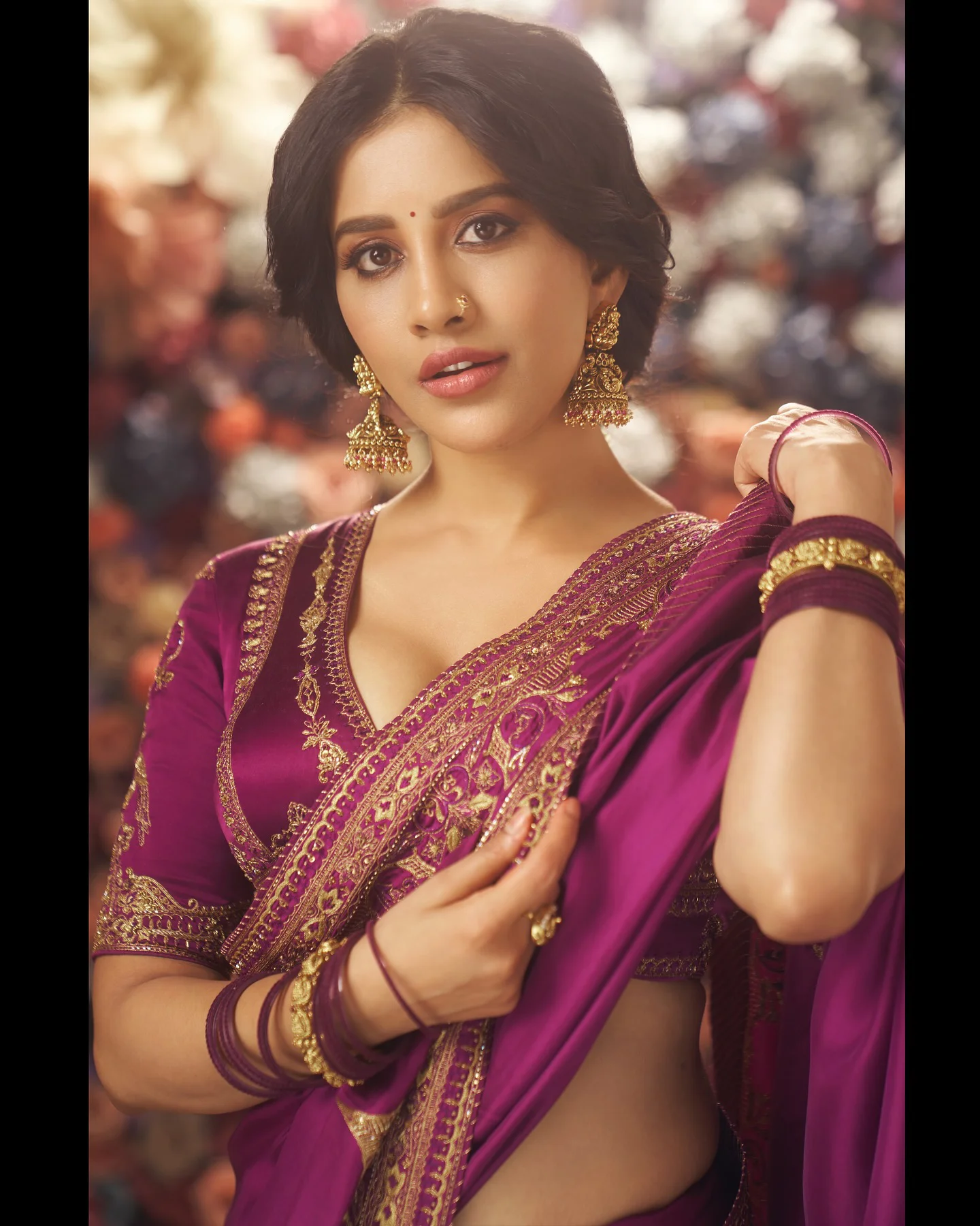 Nabha Natesh Stunning Looks in Saree