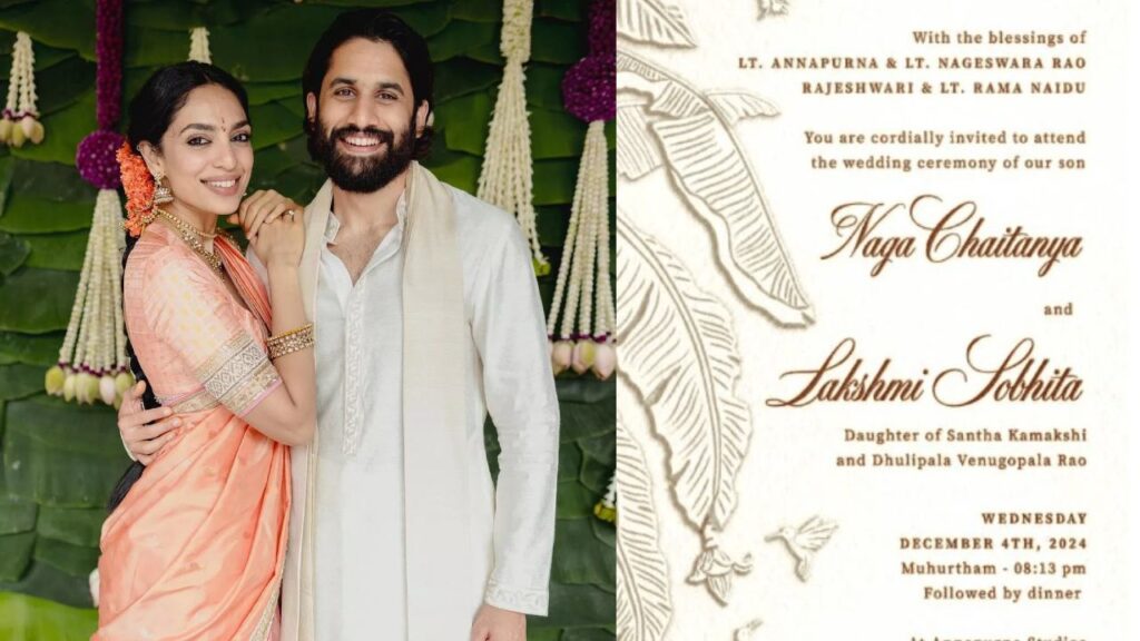 Naga Chaitanya Sobhita Dhulipala Wedding Card Viral