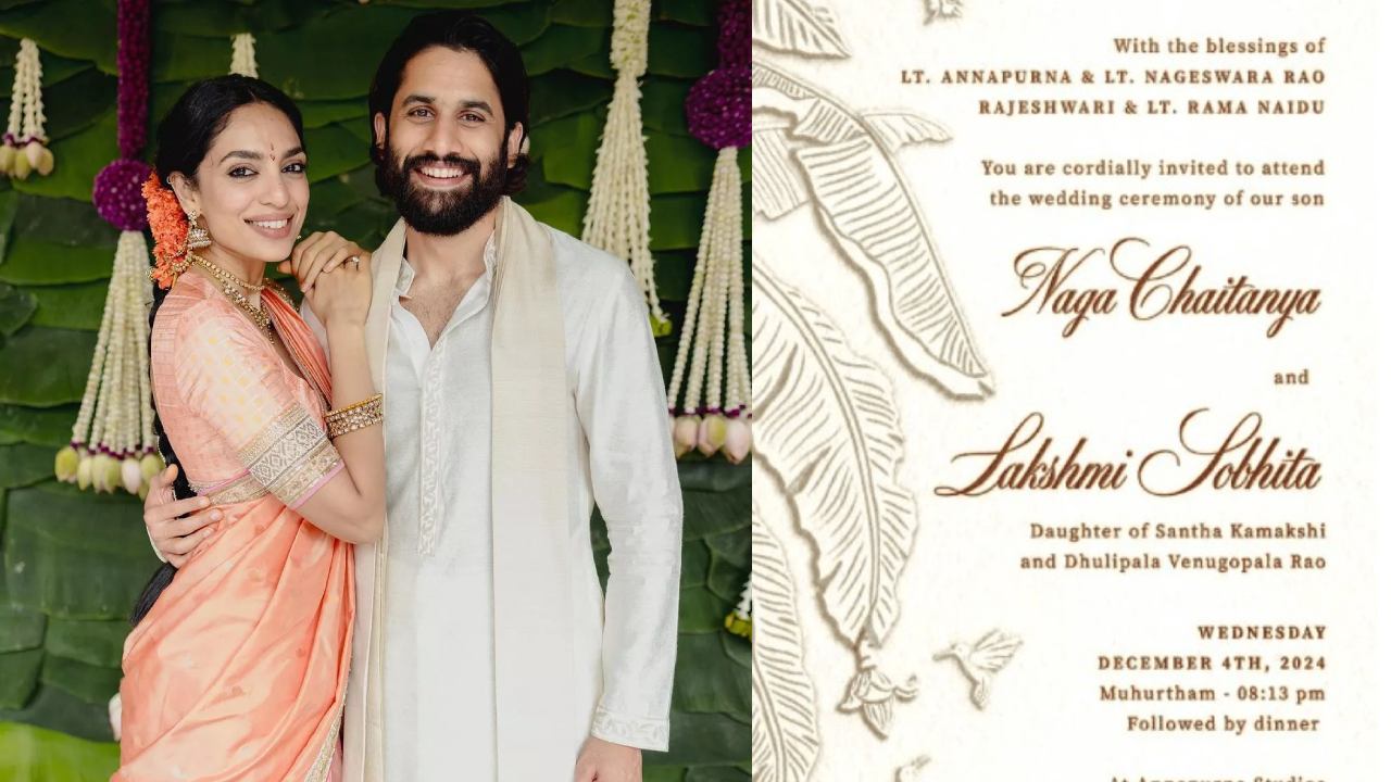 Naga Chaitanya-Sobhita Dhulipala : చై, శోభిత వెడ్డింగ్ కార్డ్ వైరల్.. పెళ్లి ఎప్పుడు.. ఎక్కడంటే.. Naga Chaitanya-Sobhita Dhulipala : చై, శోభిత వెడ్డింగ్ కార్డ్ వైరల్.. పెళ్లి ఎప్పుడు.. ఎక్కడంటే..