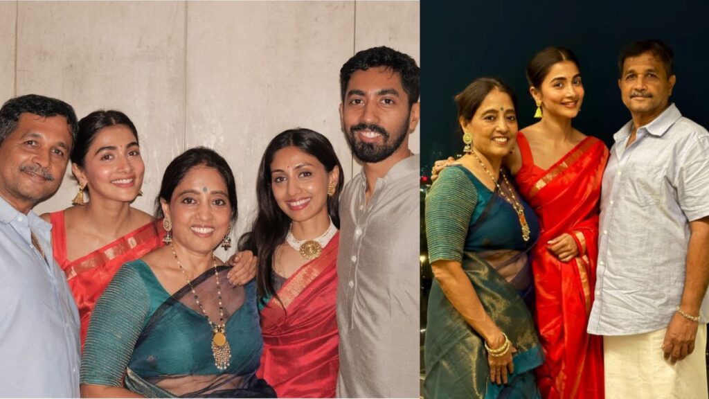 Pooja Hegde Diwali celebrations with parents photos goes viral